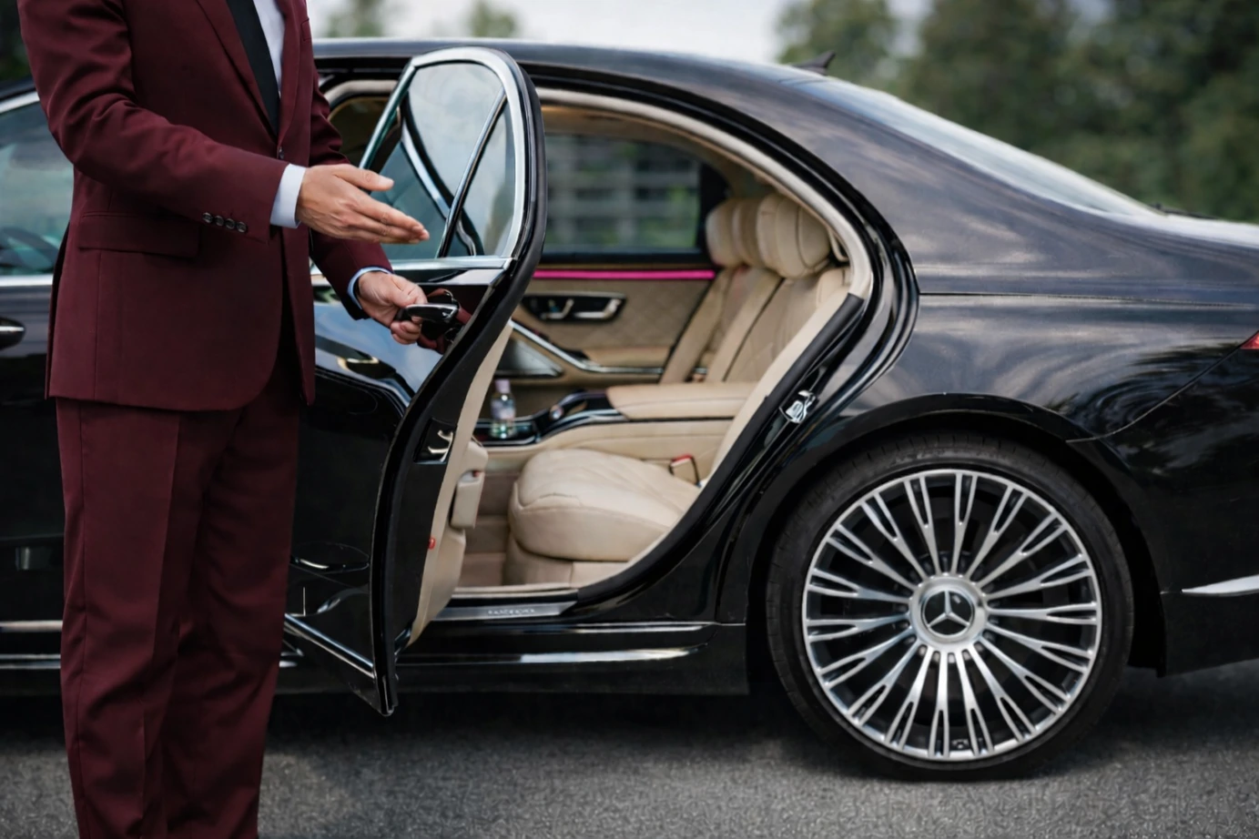 Luxury chauffeured car